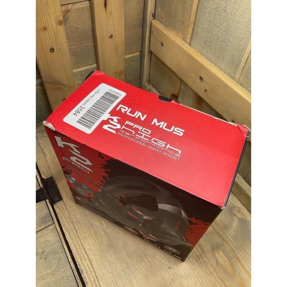𝅺k2 Pro Run Mus High Performance Professional Gaming Headset Red Open Box New - Picture 2 of 6